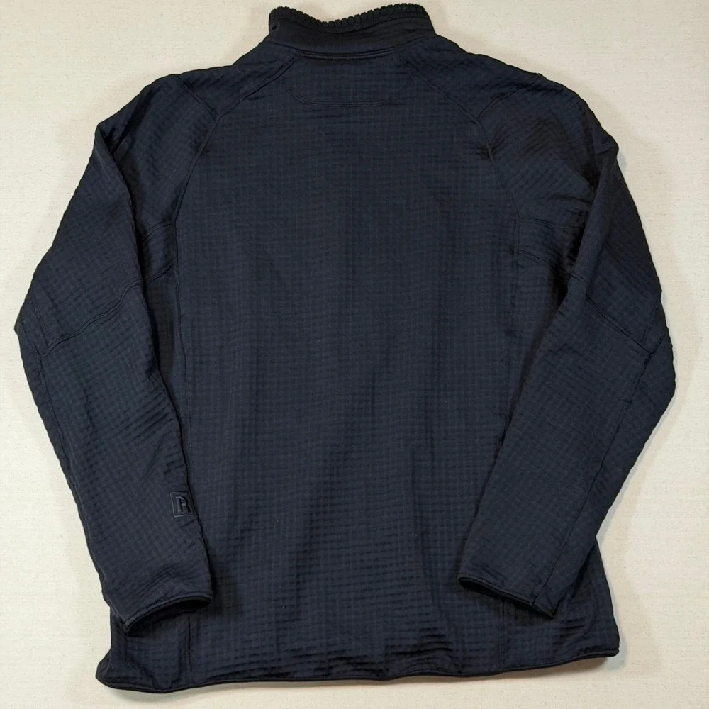Patagonia R1 Pullover Mens Large Black Grid Waffle Fleece Half Zip 40110